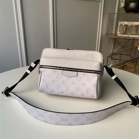 lv outdoor messenger bag white|louis vuitton checkered messenger bag.